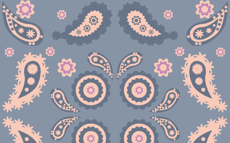Floral Pattern Paisley Style N