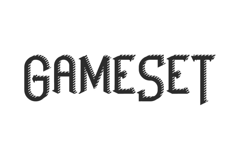 GameSet Ekran Serif Yazı Tipi