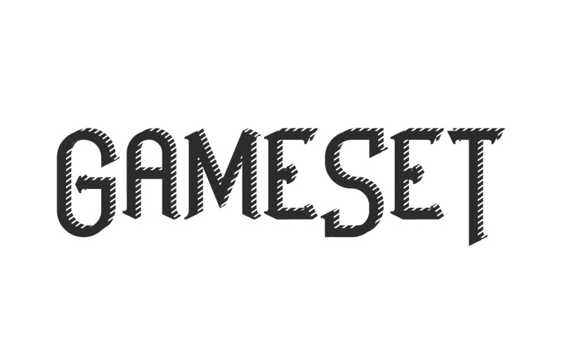 Шрифт с засечками GameSet Display