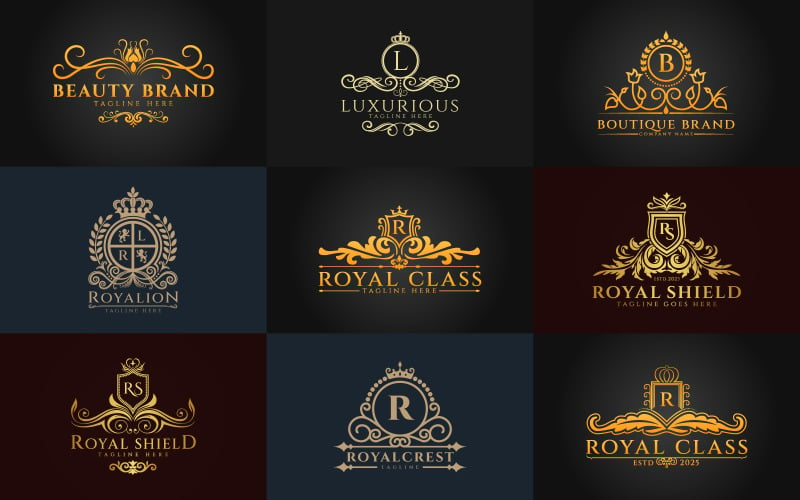 9 logotipo em estilo vintage para sua inspiração