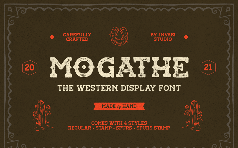 Mogathe — czcionka Western Westwild