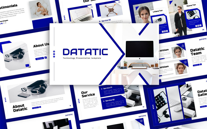 Шаблон презентации Datatic Technology