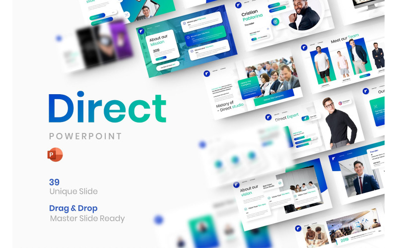 Direct – Business PowerPoint Template