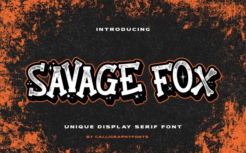 Fonte Serif Savage Fox Display