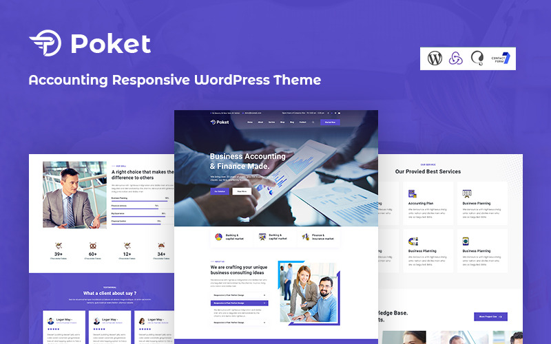 Poket - Redovisning Responsivt WordPress-tema