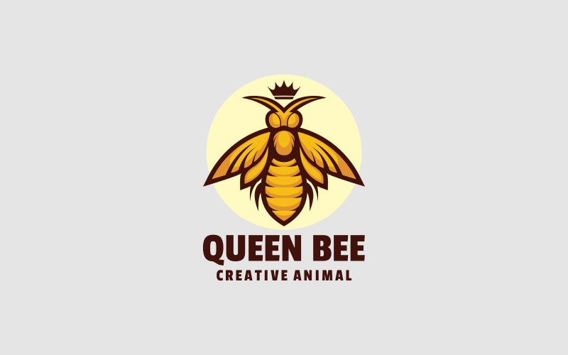 Premium Vector | Queen bee abstract logo design good use for symbol brand  and more