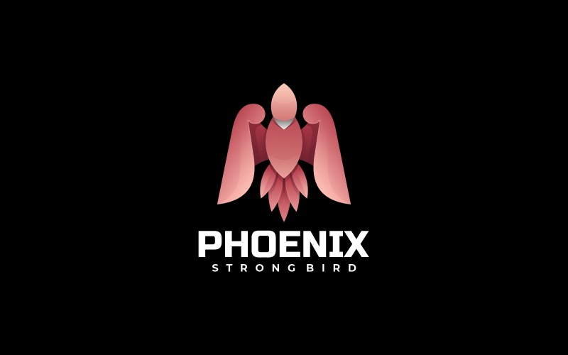 Vector Phoenix Kleurverloop Logo