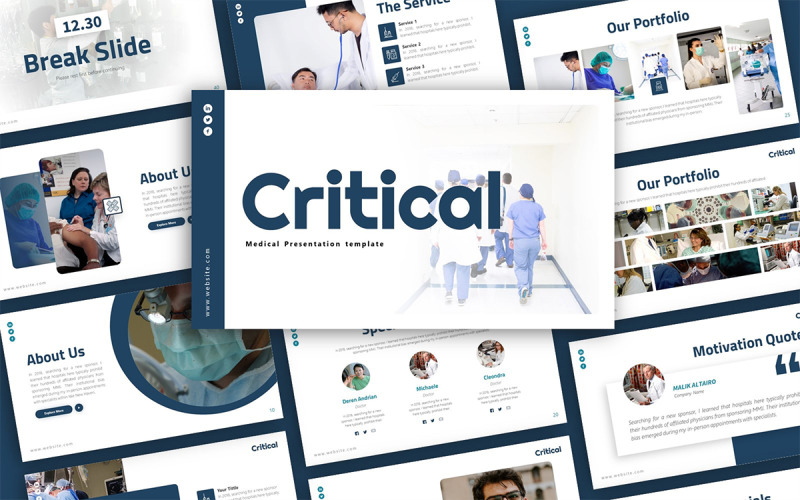 Kritisk medicinsk presentationsmall