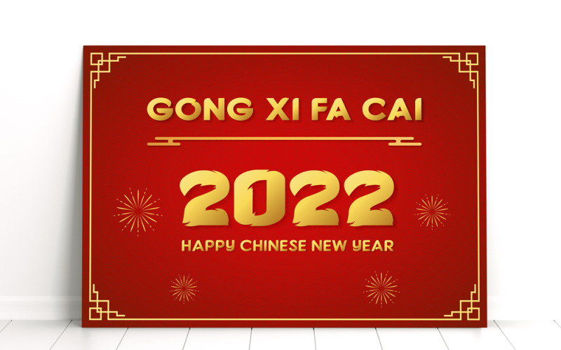 Joyeux Nouvel An chinois 2022 et GONG XI FA CAI - Banner Design