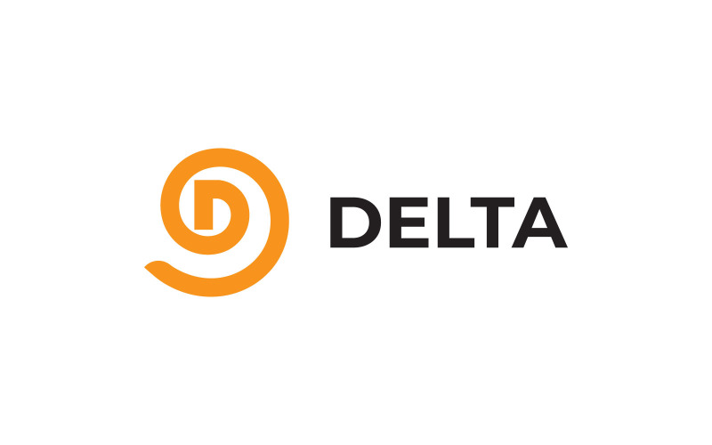 Delta D Lettera Logo Deign