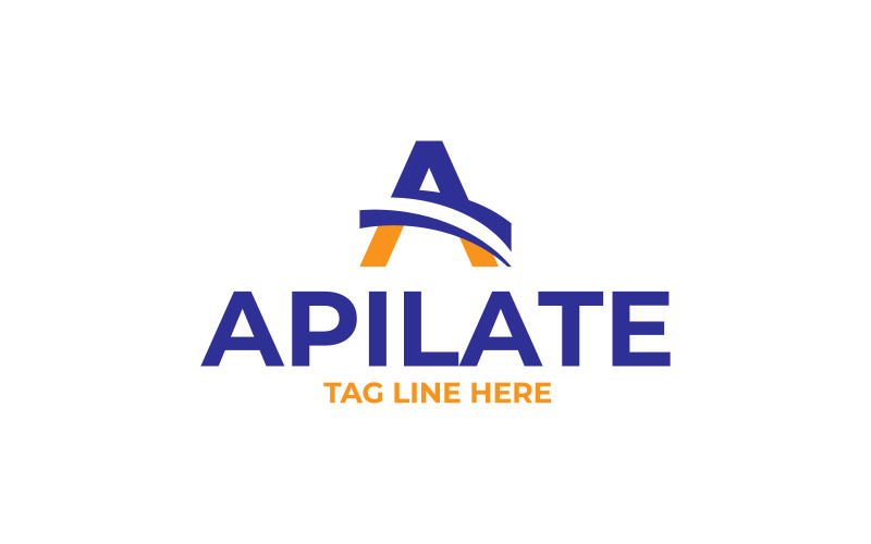 Шаблон дизайна логотипа Apilate A письмо