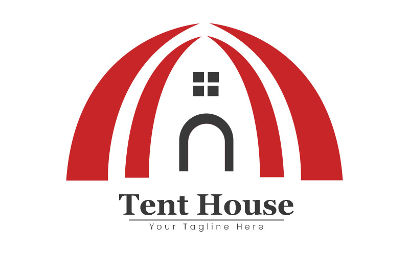 Tent House - Logo Template #218400 - TemplateMonster