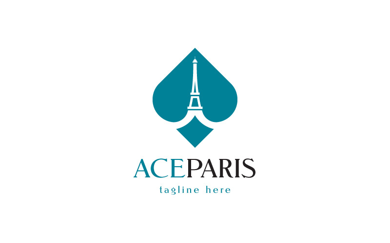 Moderne Ace Paris Logo-Vorlage