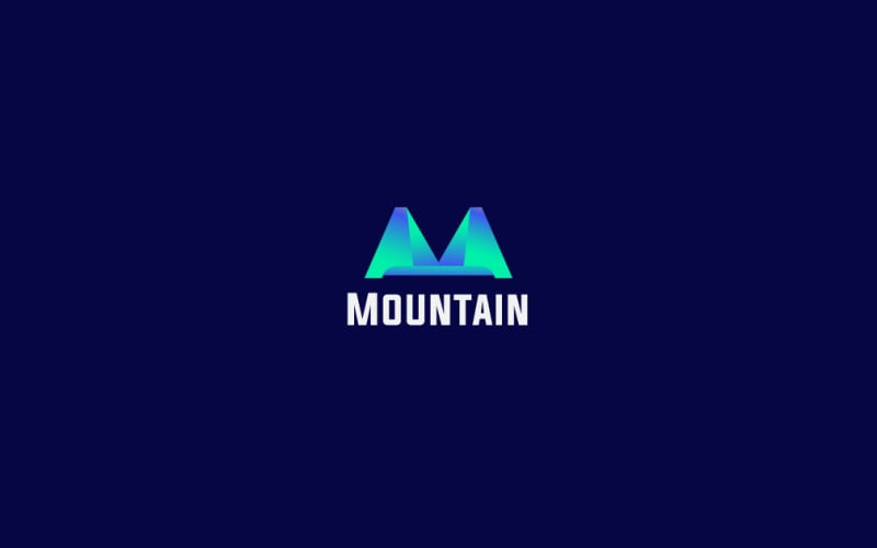 Projektowanie Logo Litera M Góry