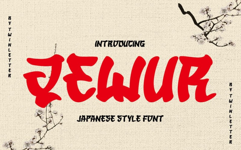 QEWUR - Faux Japanese Font