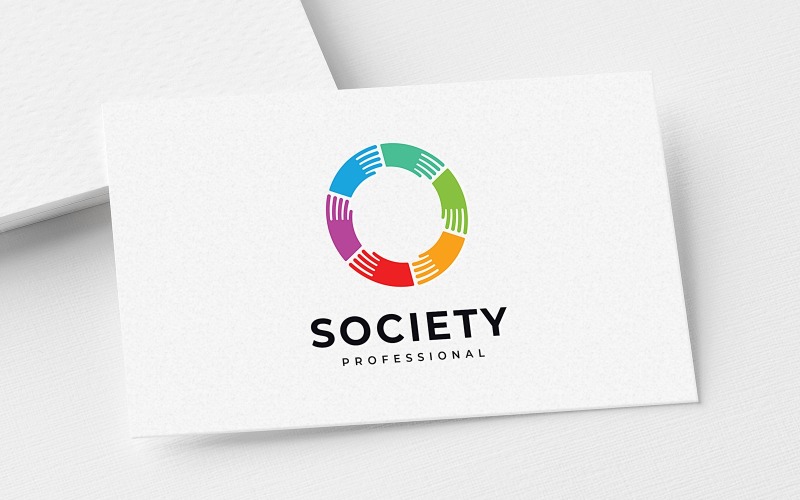 Szablon logo kreatywnej społeczności