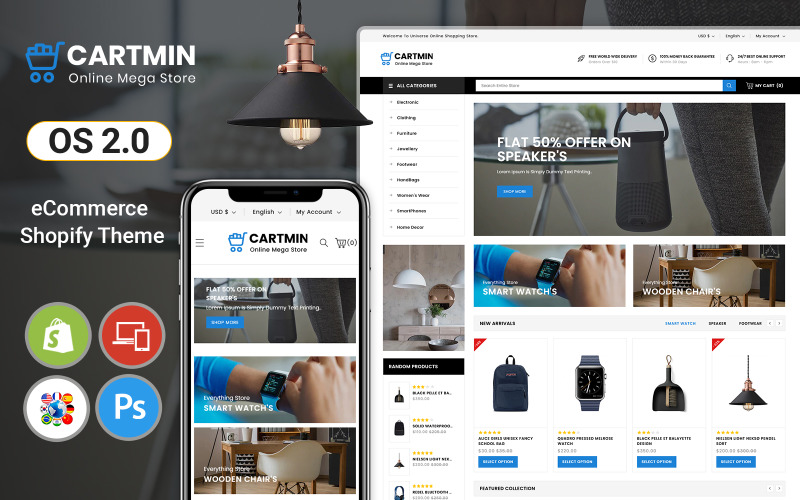 Cartmin - Mega Store Shopify Theme