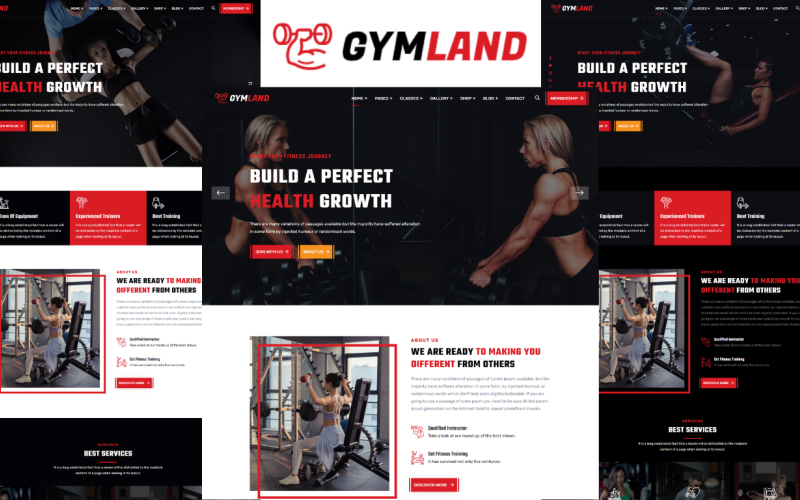 Gymland - Modello HTML5 per palestra e fitness