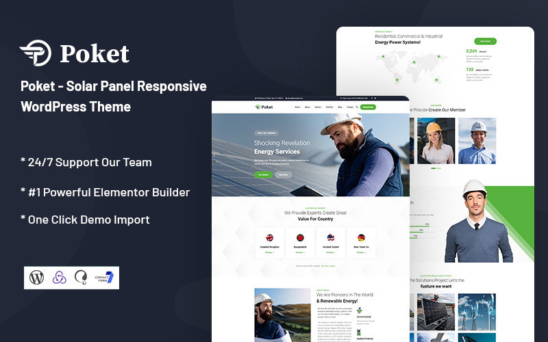 Poket - Thème WordPress adaptatif aux panneaux solaires