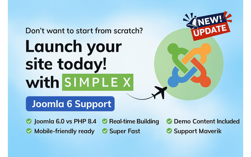 SimpleX – Mehrzweck-Joomla-Vorlage