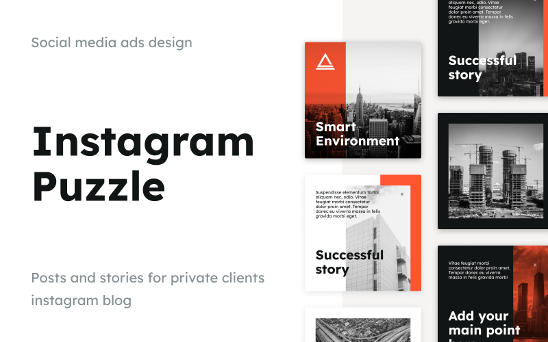 ELEMENT – Modello di social media Instagram minimo gratuito