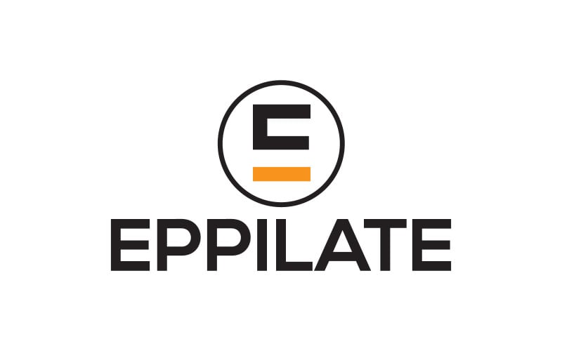Eppilate E-bokstavslogotypdesignmall