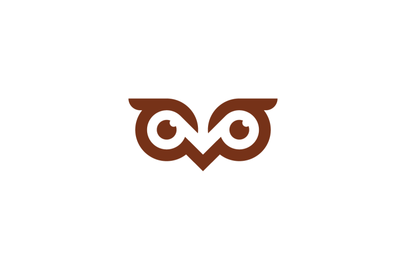Eulenaugen, Vektor, Logo, Design, Template