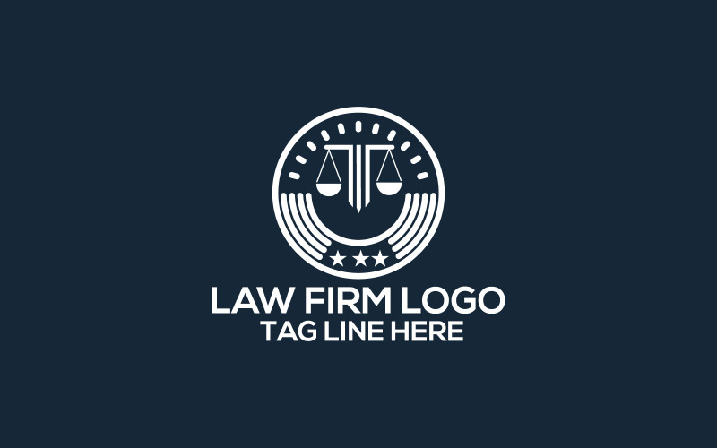 Hukuk Bürosu Logo Tasarım Şablonu