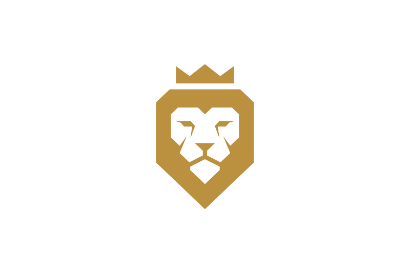 Koning Leeuw Vector Logo Sjabloon