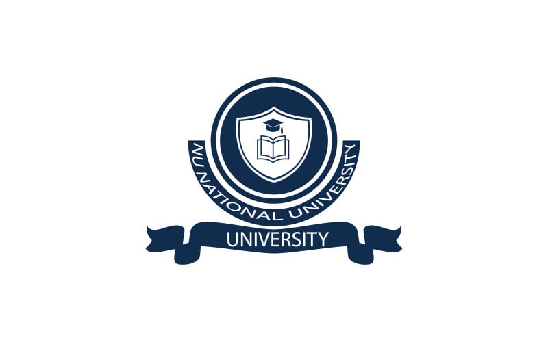 Modello di progettazione del logo per l'istruzione o la scuola