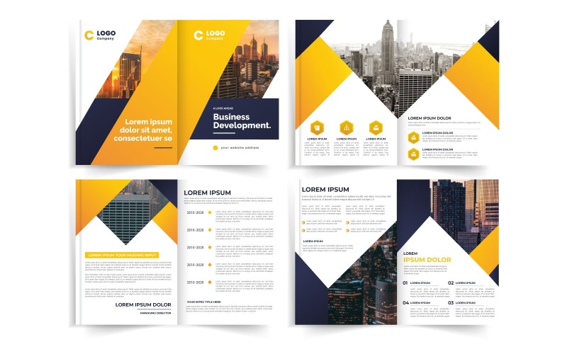 Projekt szablonów broszur firmowych
