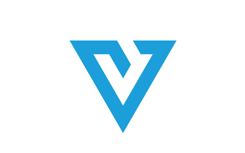 Wizja - szablon projektu logo litery V