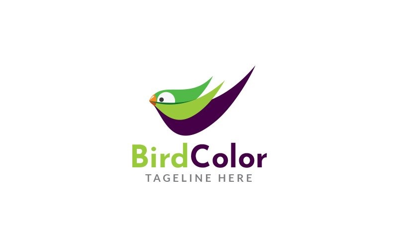 Bird Color Logo Design Template #219027 - TemplateMonster