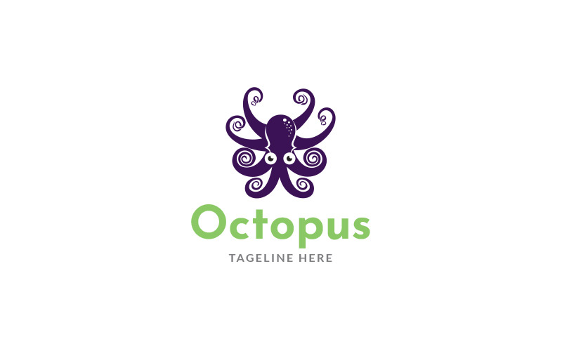 Octopus logó tervezősablon