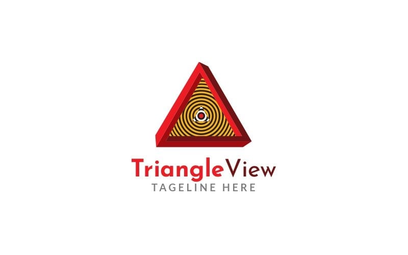 TRIANGLE VIEW Šablona návrhu loga Vol 3