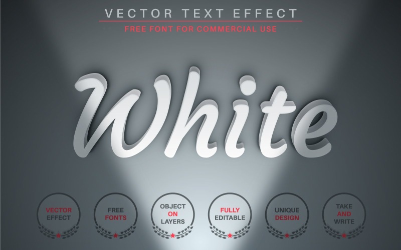 Bottom Light - Editable Text Effect, Font Style, Graphics Illustration