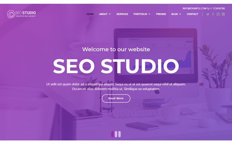 SEO Studio & IT Services Website Template
