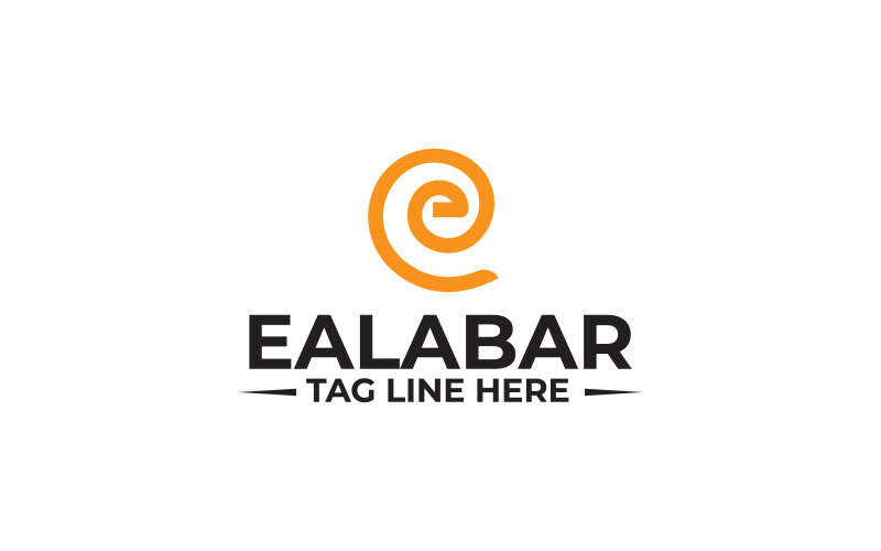 E brief Logo ontwerpsjabloon