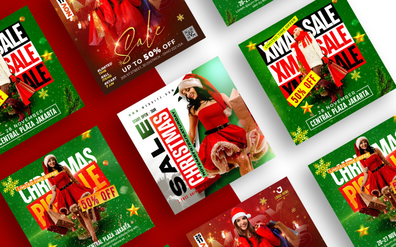 Frohe Weihnachten Social Media