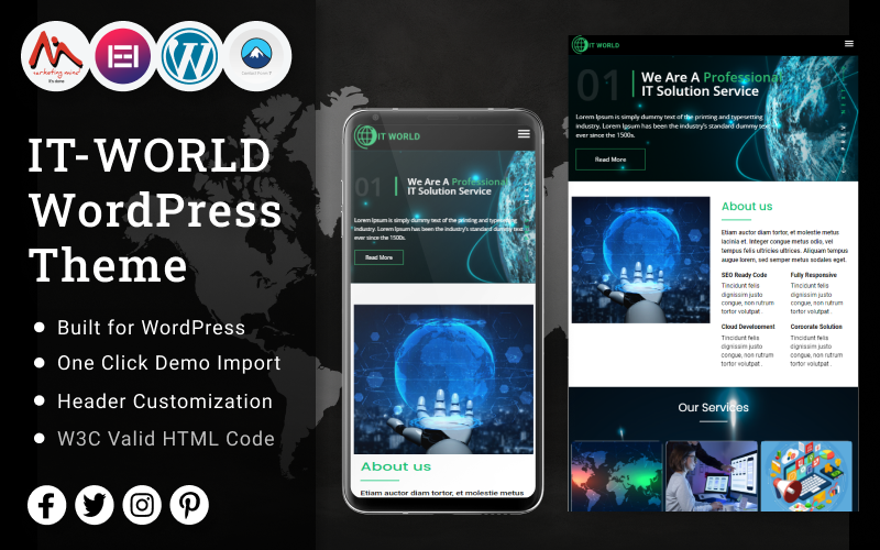 IT - Thème Wordpress du monde