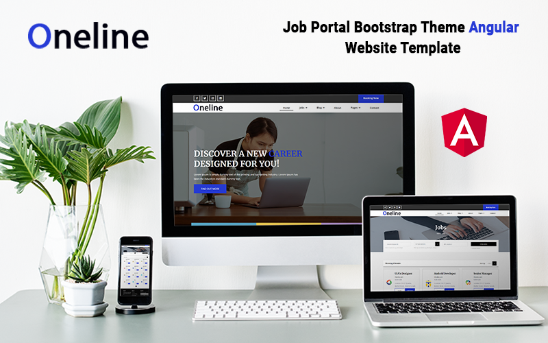 Oneline - Modello angolare per portale di lavoro