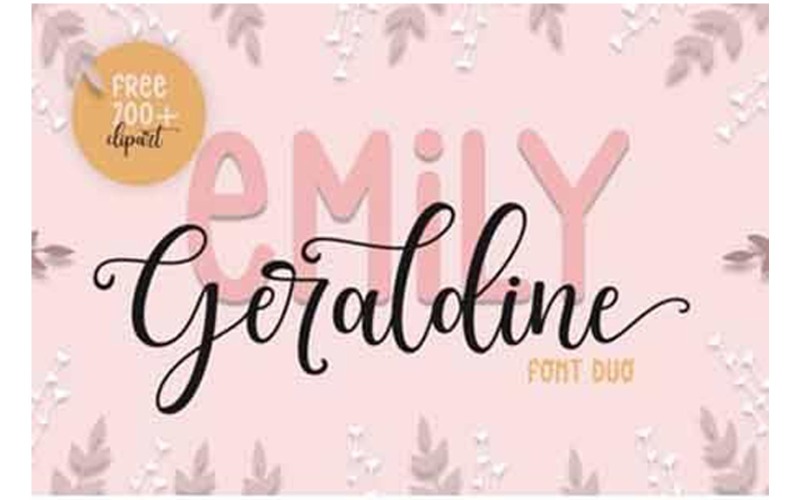 Fonte Emily Geraldine - Fonte Emily Geraldine