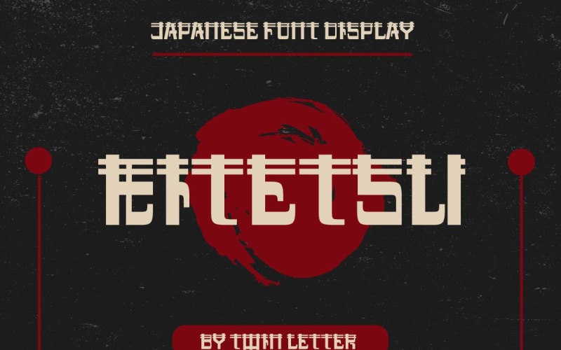 Kitetsu Faux Japanese Font