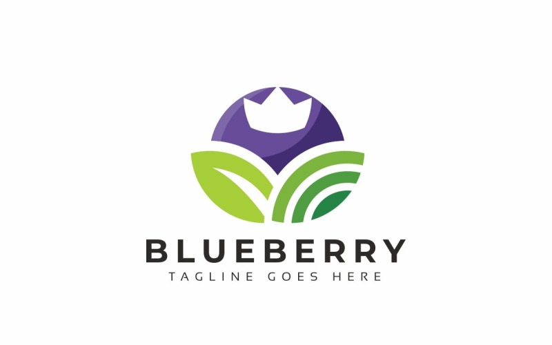 Plantilla de logotipo Blueberry Agro