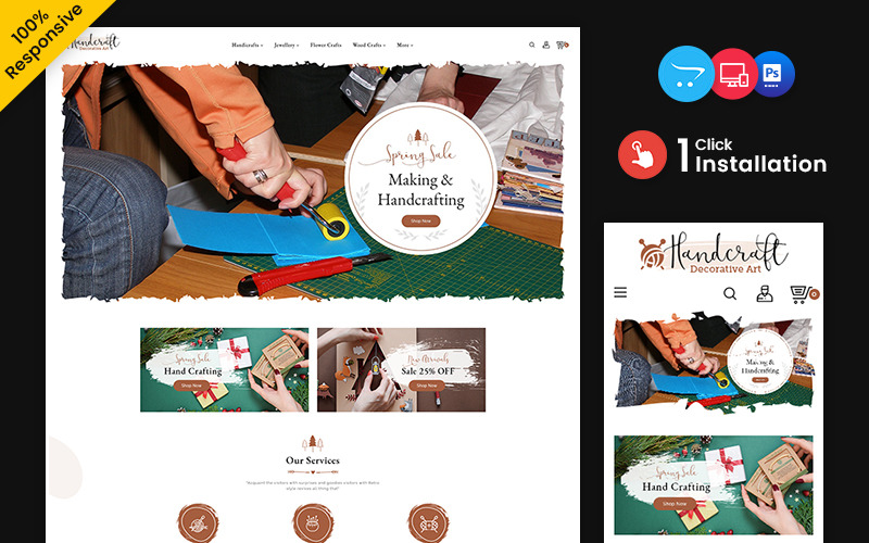 Crafter - 手工装饰艺术 OpenCart Store