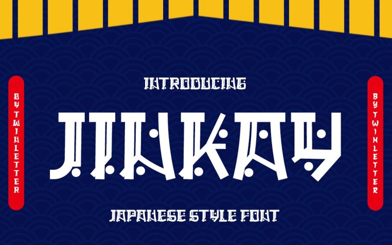 JINKAY Искусственный японский шрифт