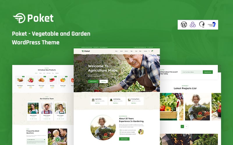 Poket -  Vegetable and Garden WordPress Theme