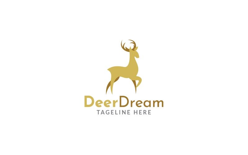 Шаблон дизайну логотипу Deer Dream