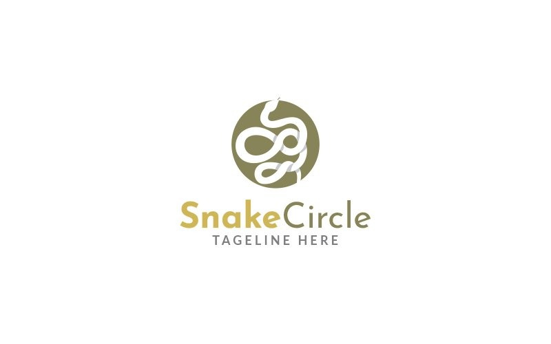 Slang cirkel Logo ontwerpsjabloon