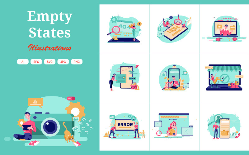 M347_Empty States Illustrationspaket